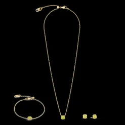 Birthstone August Earrings Green Jade Gold