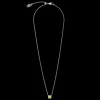 Birthstone August Necklace Green Jade Silver
