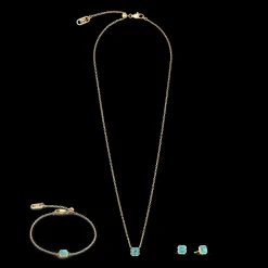 Birthstone December Necklace Turquoise Gold