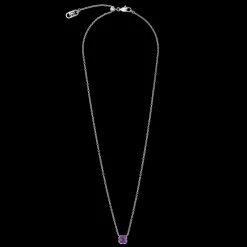 Birthstone February Necklace Sugilite Silver