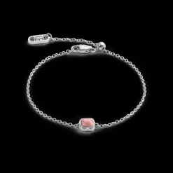 Birthstone July Bracelet Rhodochrosite Silver