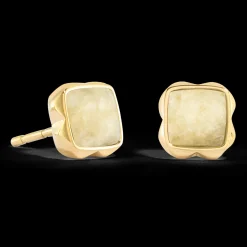 Birthstone November Earrings Citrine Gold