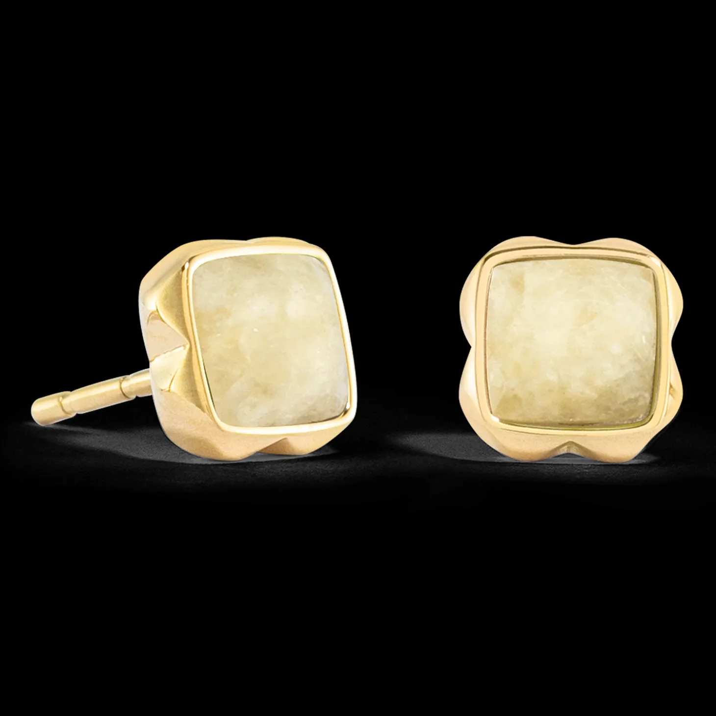 Birthstone November Earrings Citrine Gold