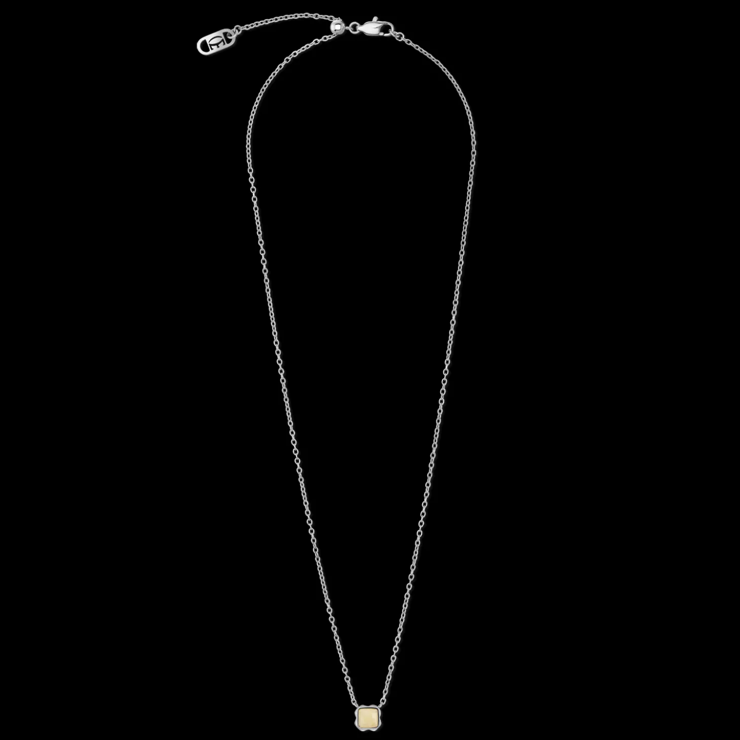 Birthstone November Necklace Citrine Silver
