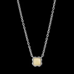 Birthstone November Necklace Citrine Silver