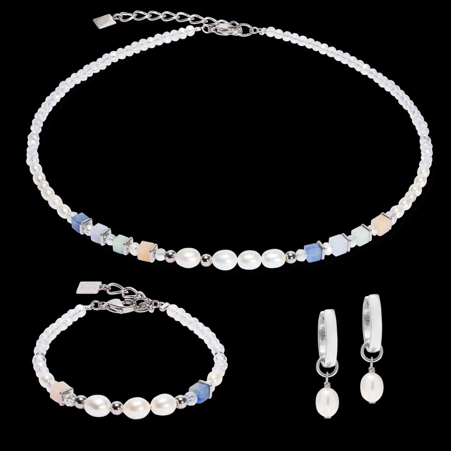 Bracelet Cosmic Pearls soft silver