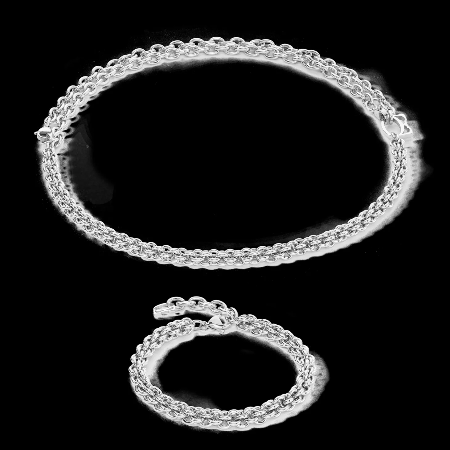 Bracelet Mesh Chain silver