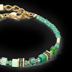 Bracelet Mini Cubes green