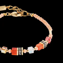 Bracelet Mini Cubes orange