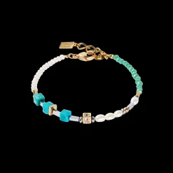 Bracelet Princess Fusion Pearls turquoise