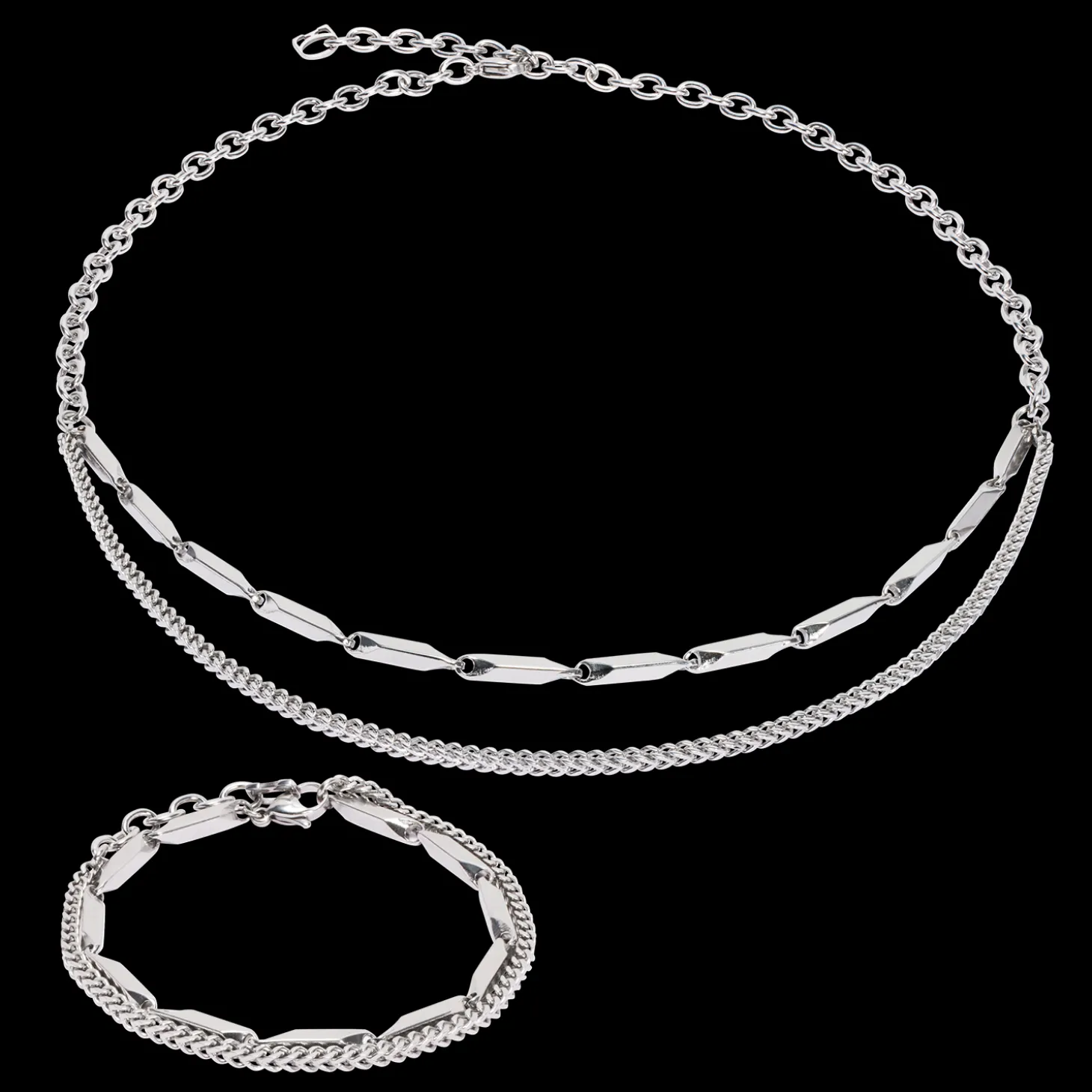 Bracelet Twisted Layers silver