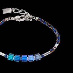 Cube Story Minimalistic Sparkling bracelet blue