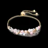 Dancing Crystals bracelet gold light rose