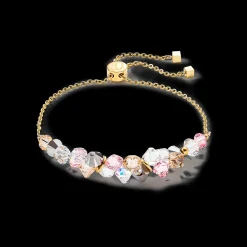 Dancing Crystals bracelet gold light rose