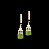 Earrings GeoCUBE® Fusion Precious Pearl Mix gold-green