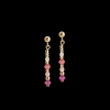 Earrings Golden Sphere Shape Mix rose