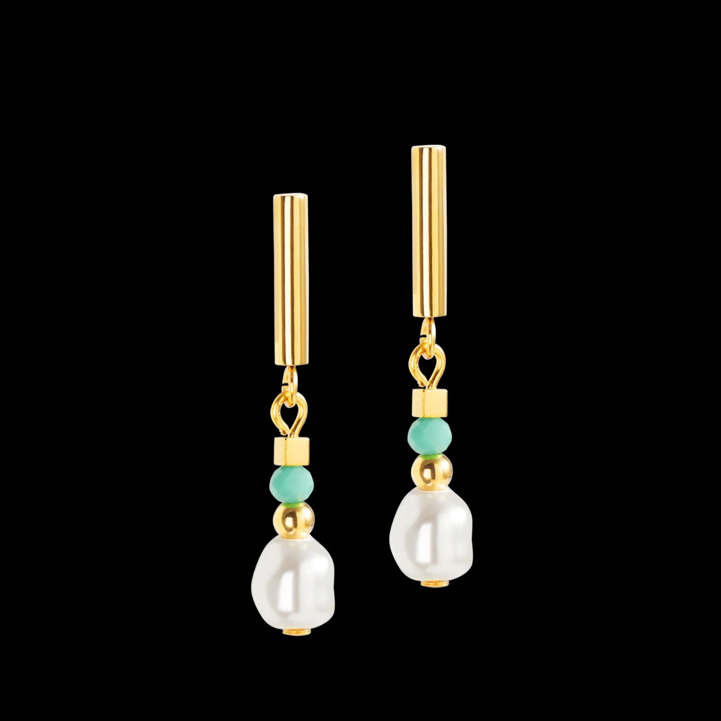 Earrings Lagoon Pearl gold-mint