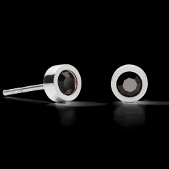 Earrings Sparkling Dots silver-black