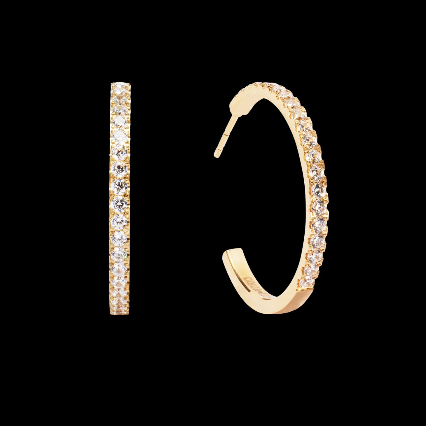 Eternal Love Hoop big gold-crystal