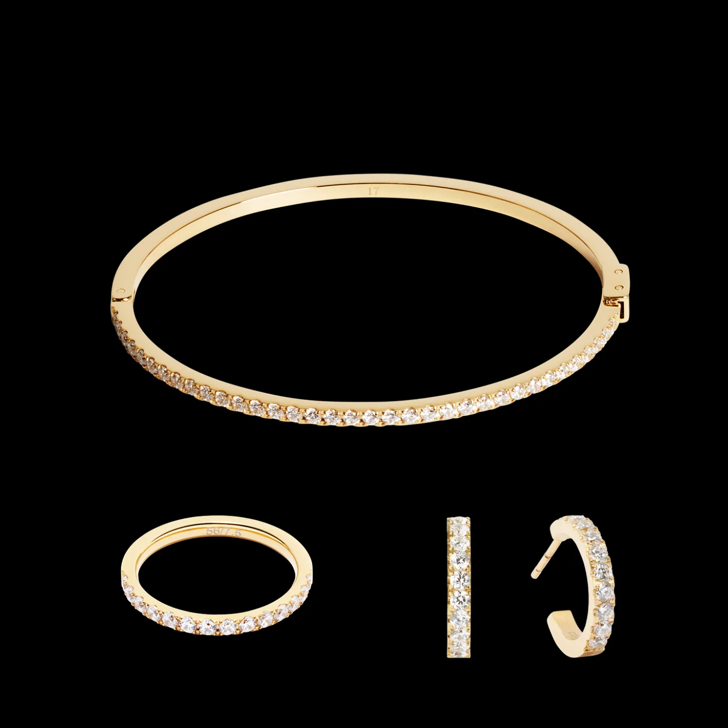 Eternal Love ring gold-crystal
