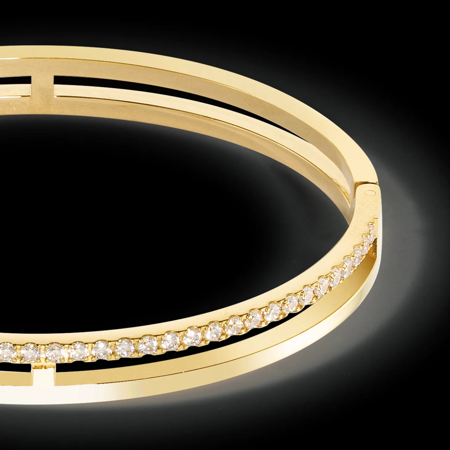 Eternal Unity Bangle gold-crystal