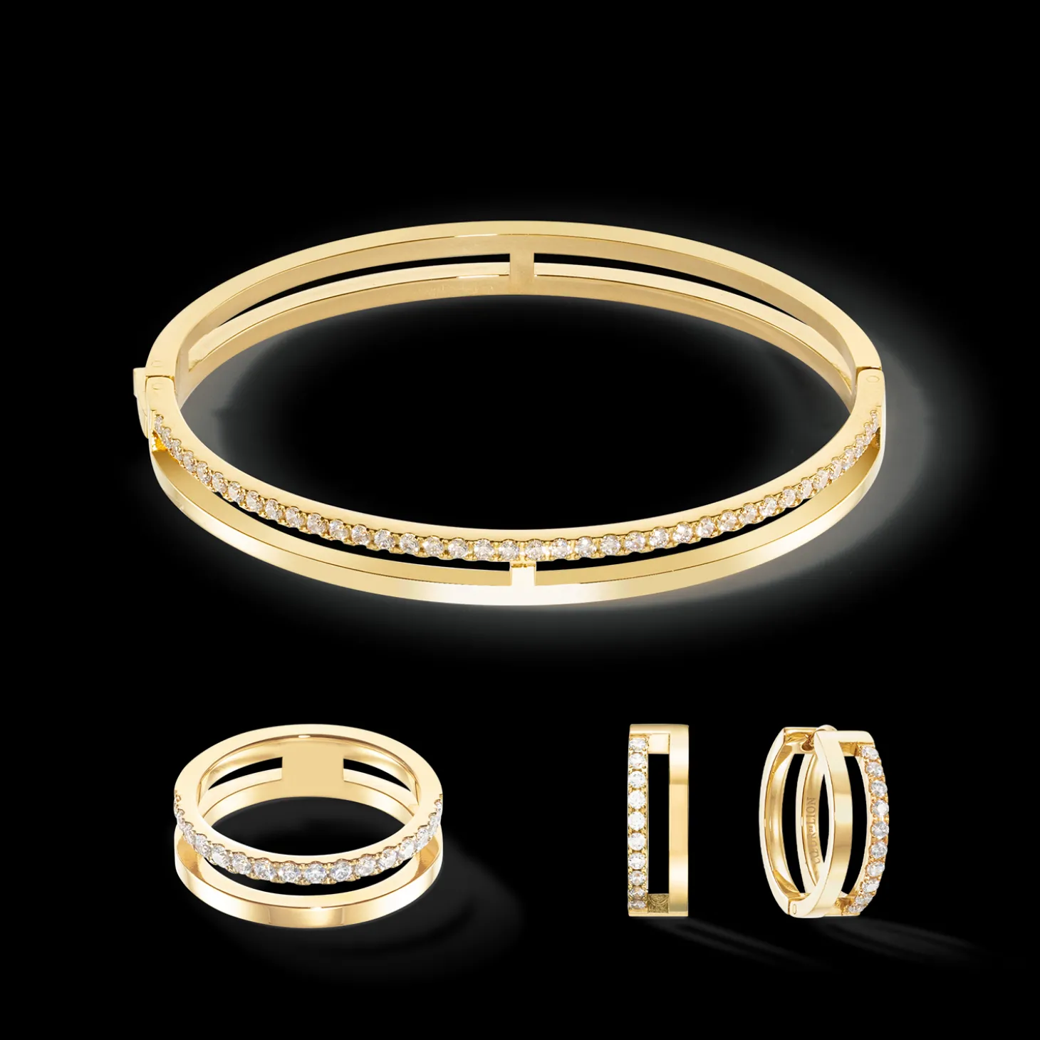 Eternal Unity Bangle gold-crystal