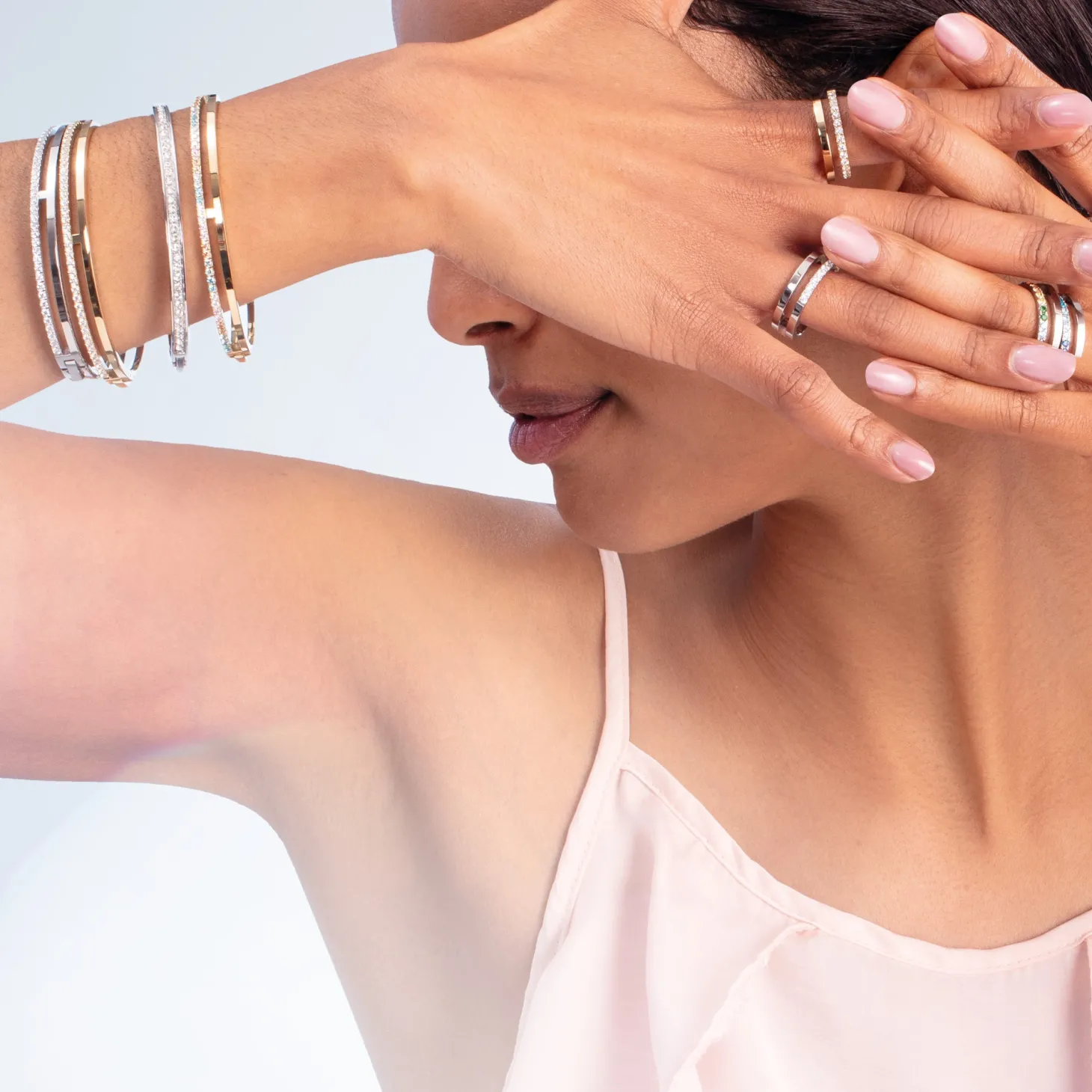 Eternal Unity Bangle gold-crystal
