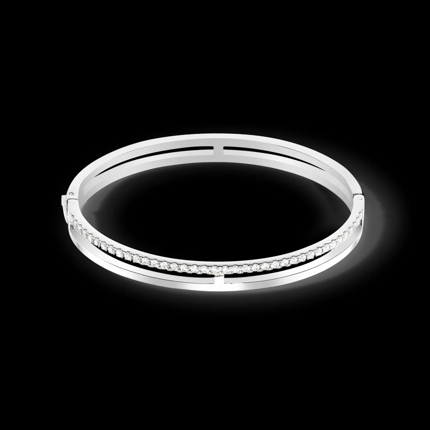 Eternal Unity Bangle silver-crystal