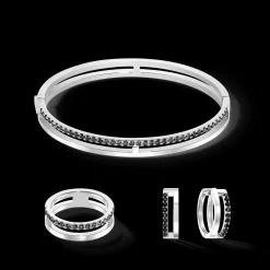 Eternal Unity Bangle silver-black