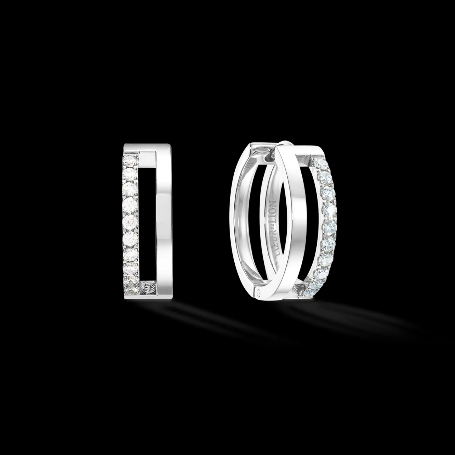 Eternal Unity Hoops silver-crystal