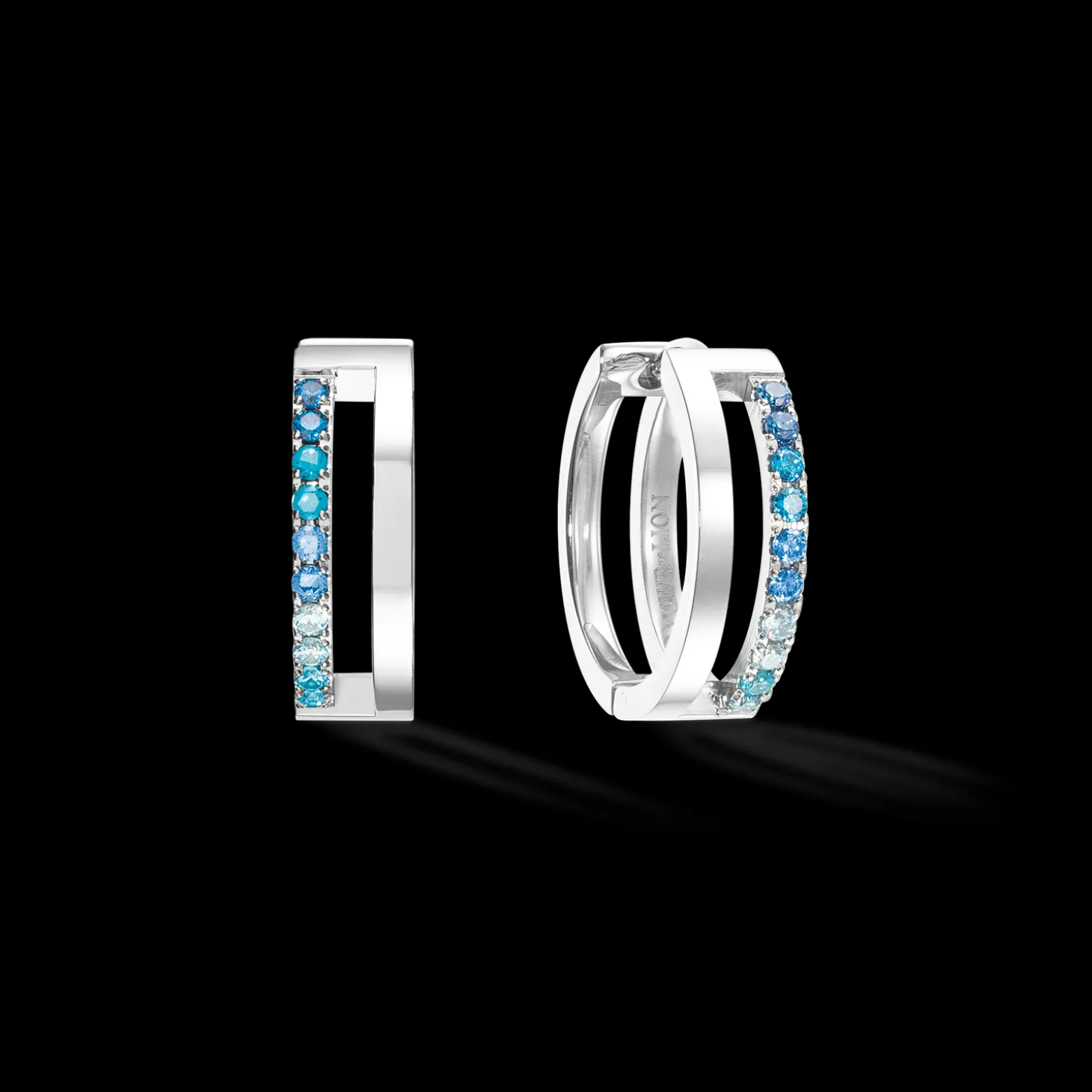 Eternal Unity Hoops silver-blue