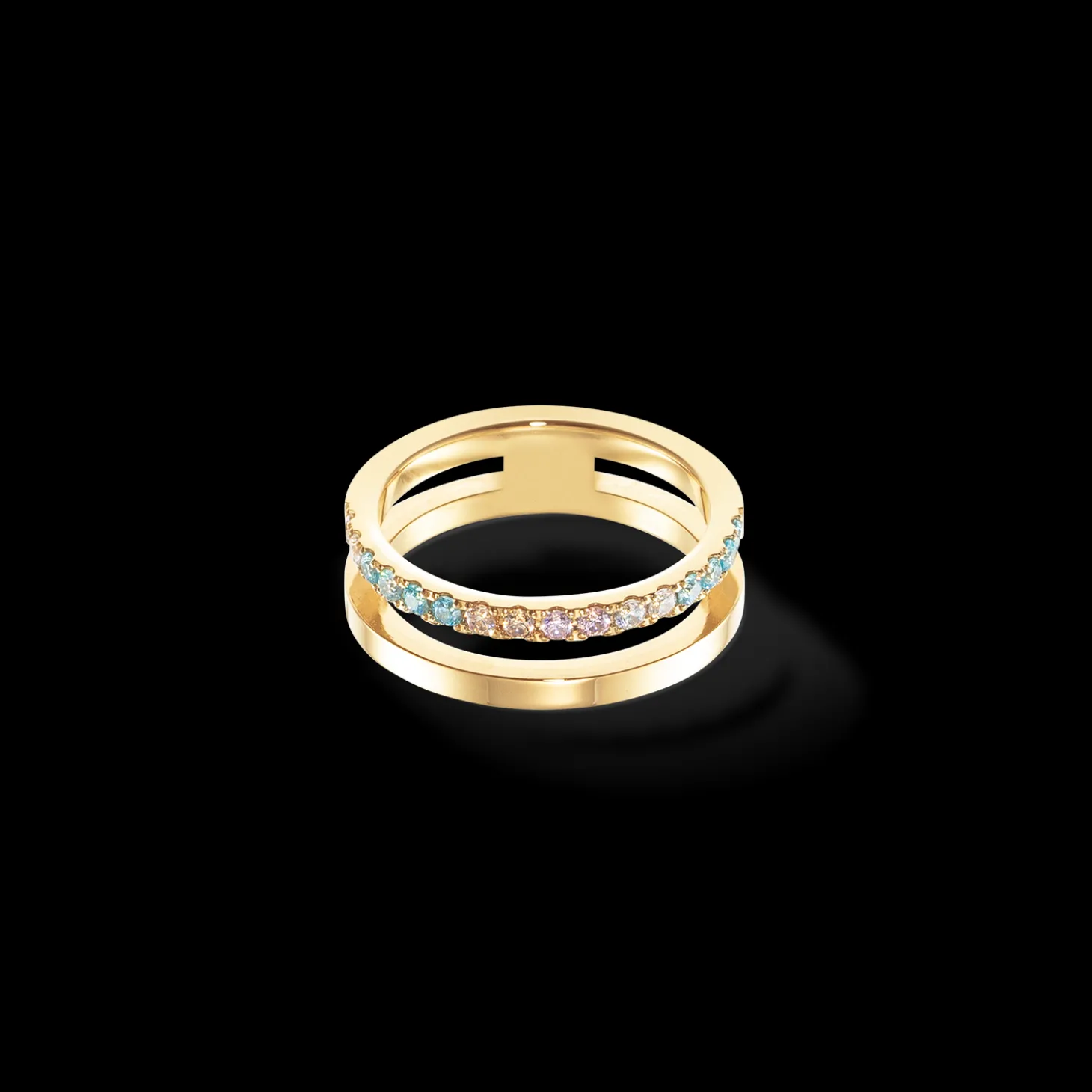Eternal Unity Ring gold-multicolour pastel