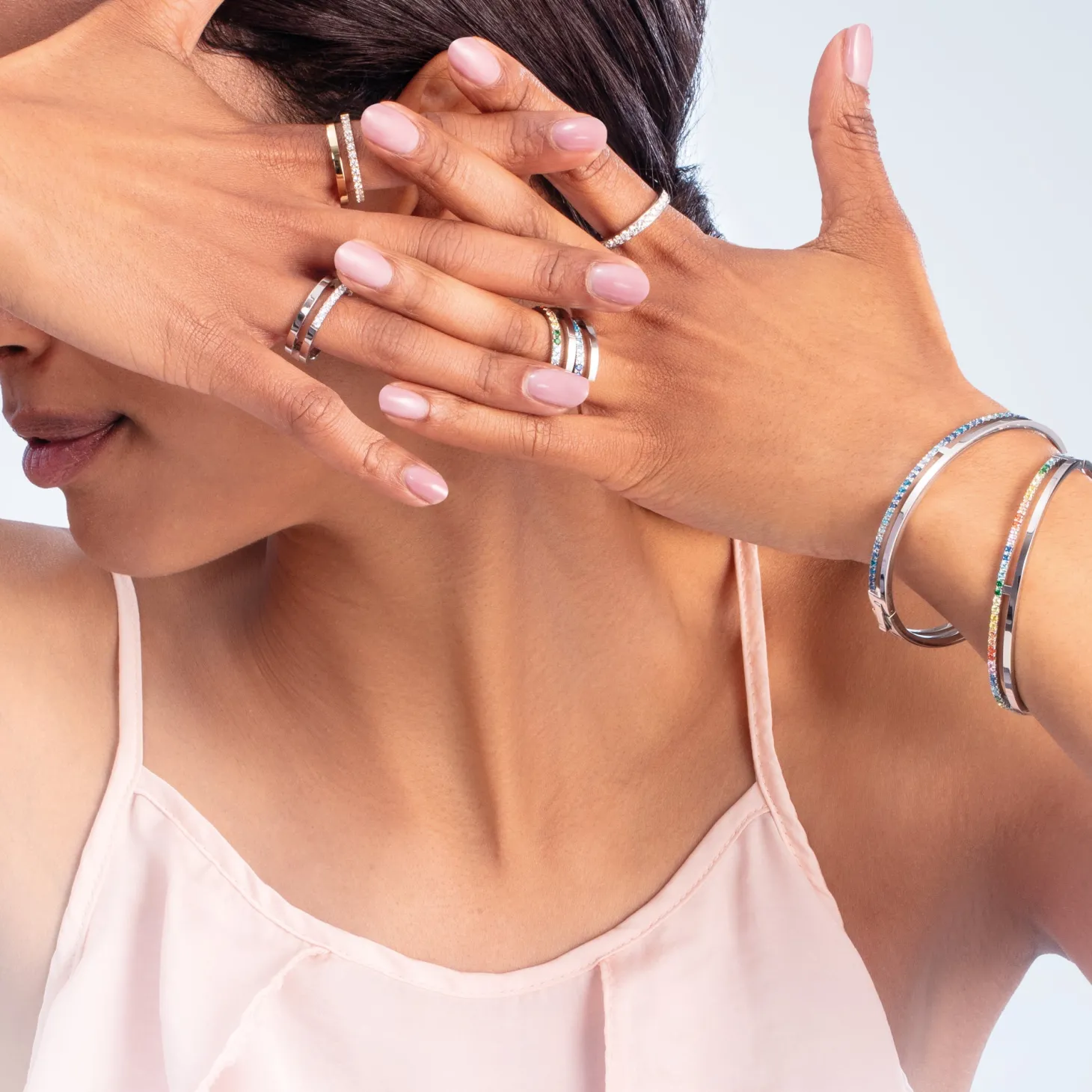 Eternal Unity Ring gold-multicolour pastel