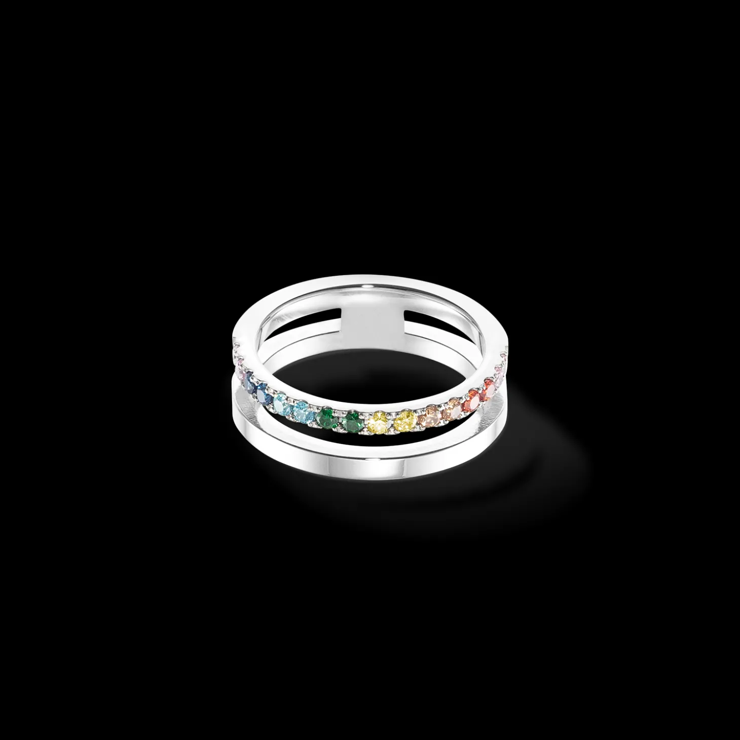 Eternal Unity Ring silver-multicolour