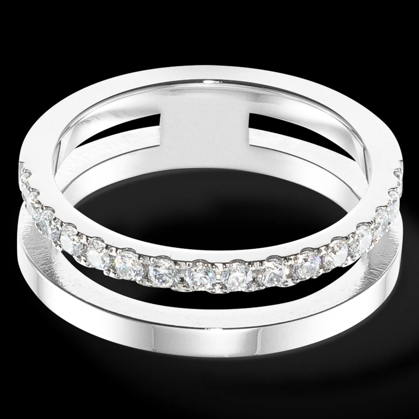 Eternal Unity Ring silver-crystal