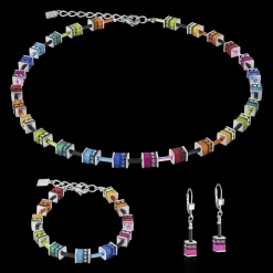 GeoCUBE® Bracelet classic polaris & rhinestone multicolour
