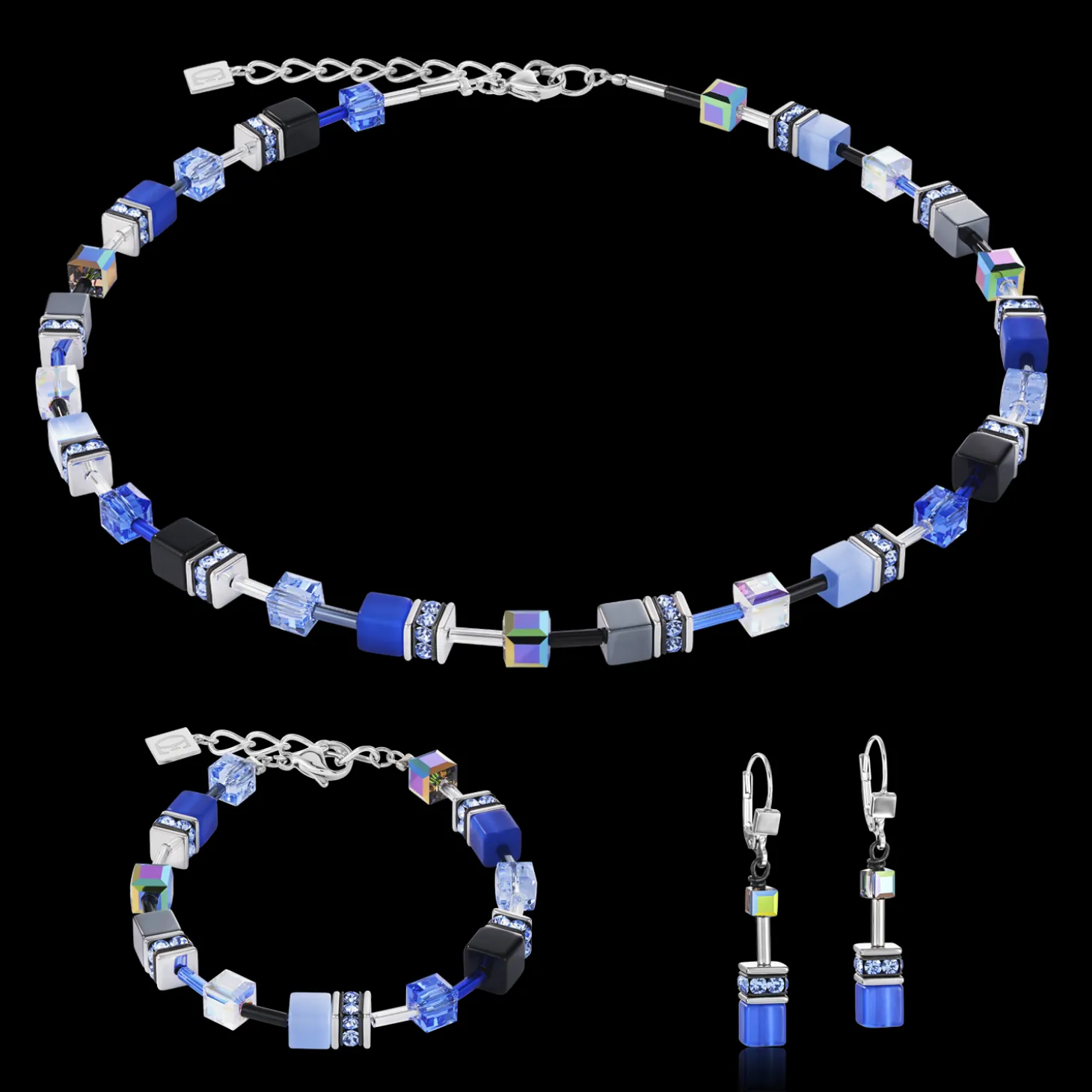 GeoCUBE® Bracelet cobalt blue
