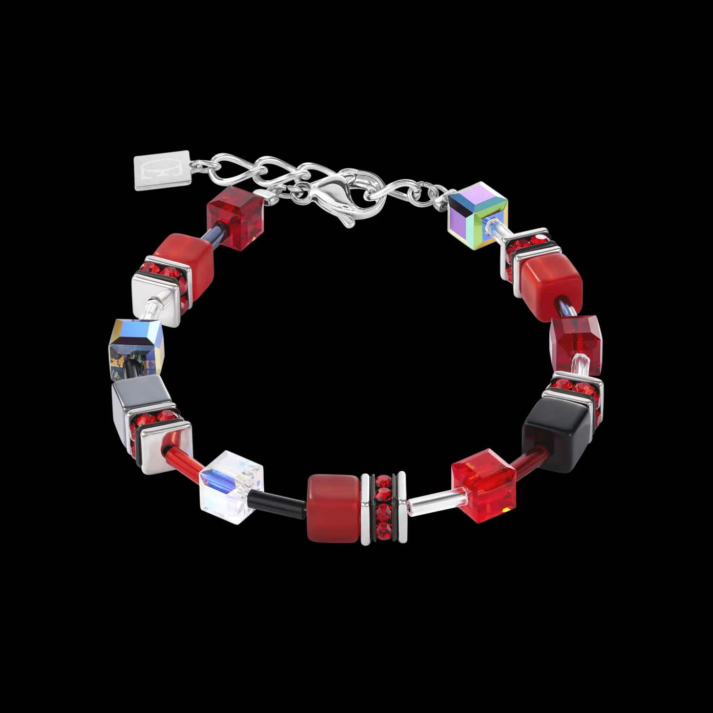 GeoCUBE® Bracelet red-haematite