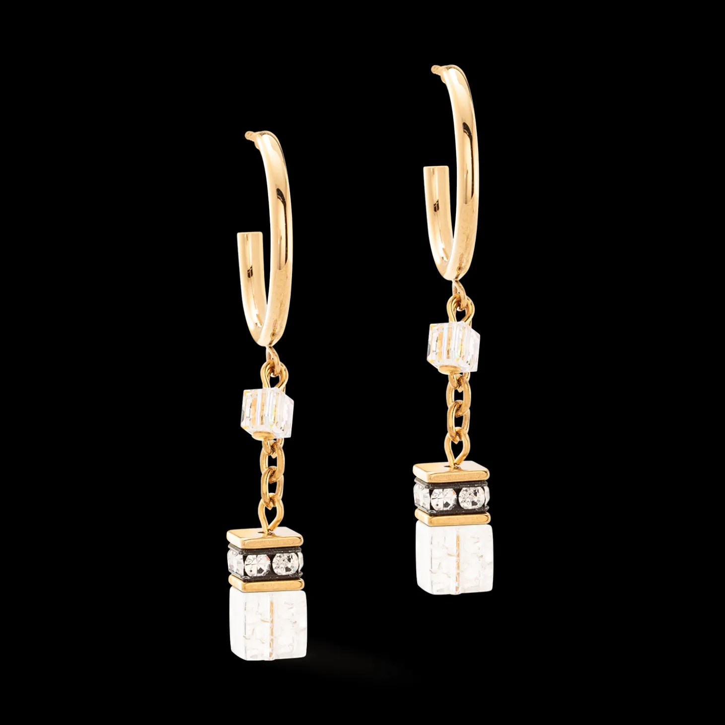 GeoCUBE® Festive Layer hoops gold-white