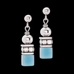 GeoCUBE® Fusion Spheres earrings ice blue