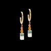 GeoCUBE® Fusion Summer hoop earrings gold-sunset