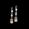 GeoCUBE® Iconic earrings Festive gold-multicolour