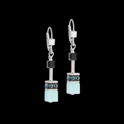GeoCUBE® Iconic earrings Ice Serenity silver