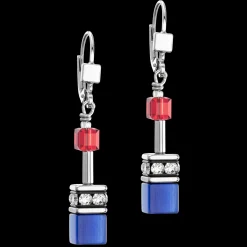 GeoCUBE® Iconic earrings silver-royal