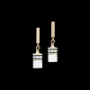 GeoCUBE® Iconic Layer earrings gold-white