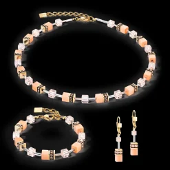 GeoCUBE® Iconic Mono Gold bracelet Apricot Crush