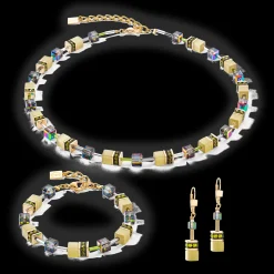 GeoCUBE® Iconic Mono Gold bracelet olive