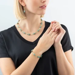 GeoCUBE® Iconic Mono Gold bracelet green