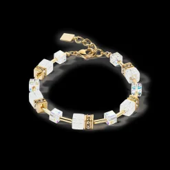 GeoCUBE® Iconic Nature bracelet gold white