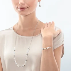 GeoCUBE® Iconic Nature Chain necklace white